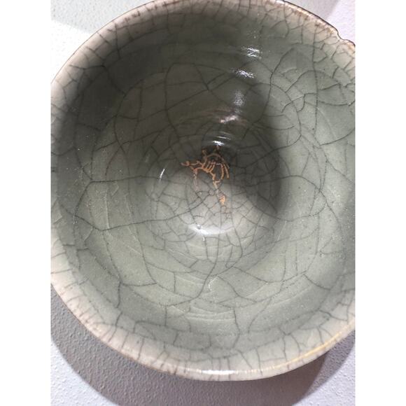 Vintage Somayaki Tea Cups Soma Ware Double Wall Crackle Made in Japan Set of 4 - Picture 4 of 7